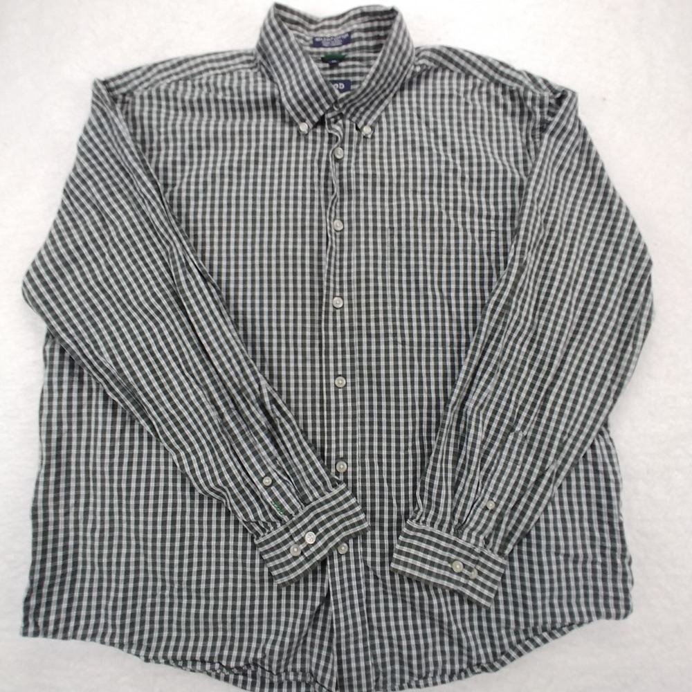 IZOD Men's Lightweight  Long Sleeve Button Down Long Sleeve Dress Shirt  Size XL